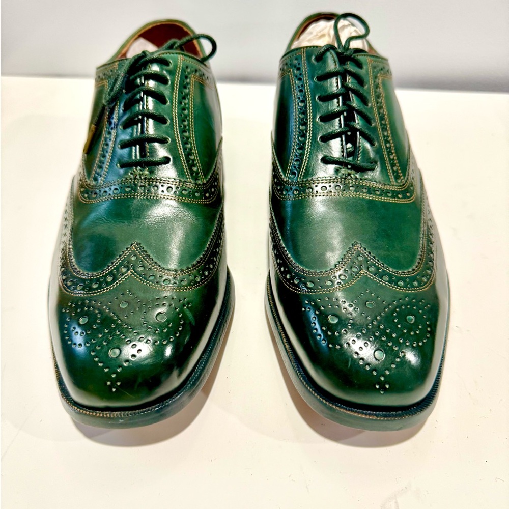 Florsheim by Duckie Brown Green Oxford Brogue Shoes